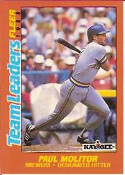1988 Fleer Team Leaders Baseball Cards 022      Paul Molitor